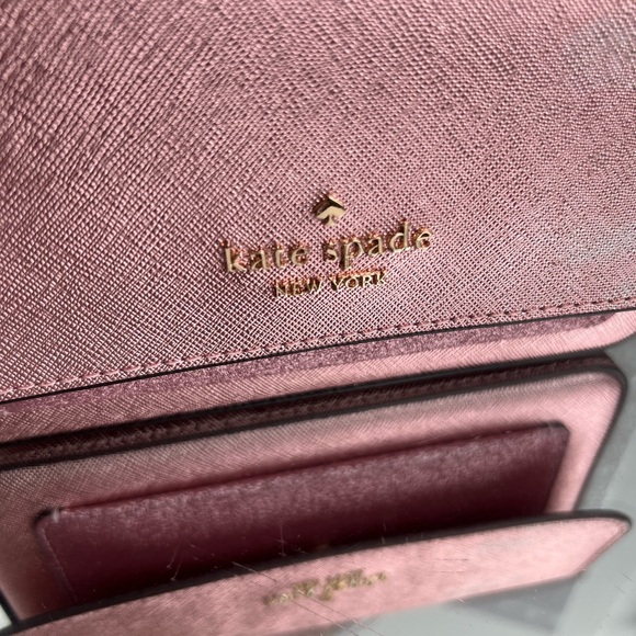 Kate Spade NWT Pink Metallic Crossbody Bag - Picture 5 of 11